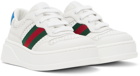 Gucci Baby White House Web Sneakers