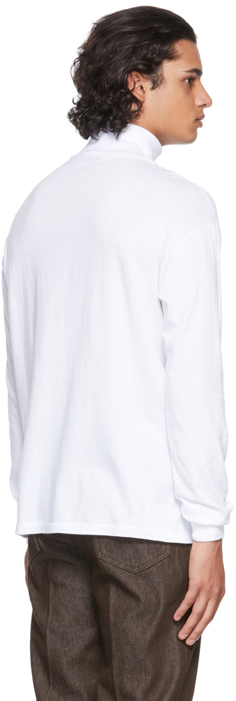 AURALEE White Hi Neck Turtleneck Auralee