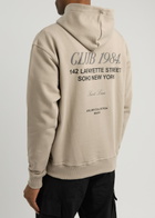 Club 1984 Soho Hooded Cotton Sweatshirt Brown