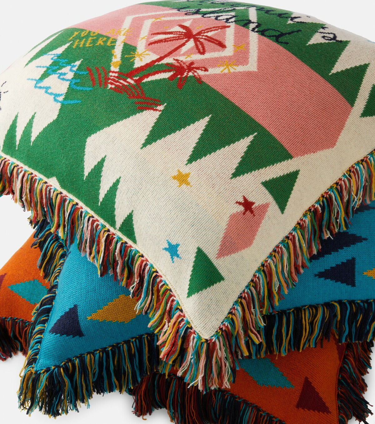 Alanui - Summer Vibes Icon jacquard cushion
