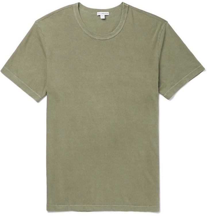 Photo: James Perse - Slim-Fit Combed Cotton-Jersey T-Shirt - Men - Green