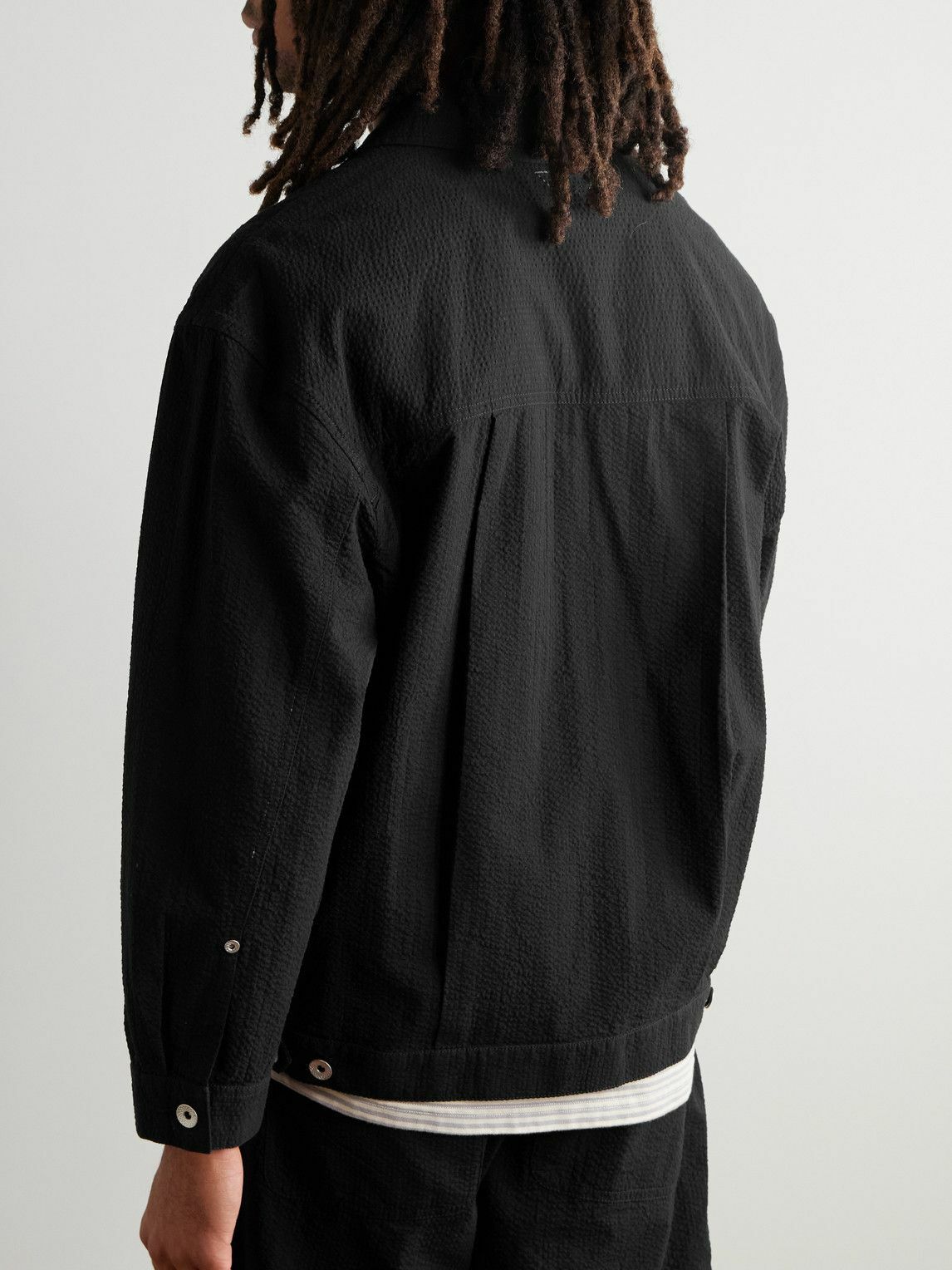 Seersucker Trucker | White main image 1