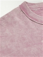 John Elliott - Mineral-Washed Cotton-Jersey T-Shirt - Purple