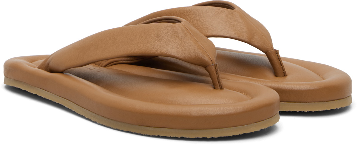 BY FAR Tan Dasha 2.0 Flip-Flops