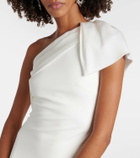 Roland Mouret Bridal one-shoulder satin crêpe gown