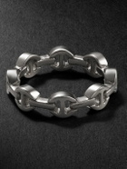 HOORSENBUHS - Dame Tri-Link 18-Karat White Gold Ring - Silver