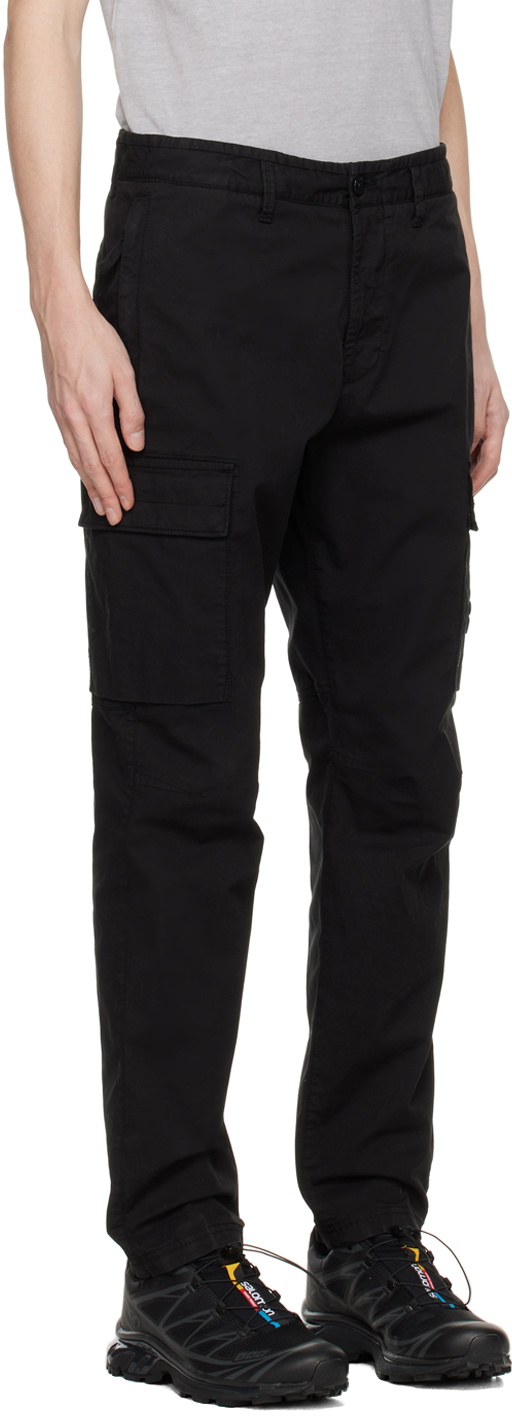 Stone Island Black Patch Cargo Pants Stone Island