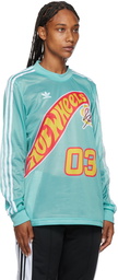 adidas Originals Blue Sean Wotherspoon & Hot Wheels Edition Long Sleeve T-Shirt