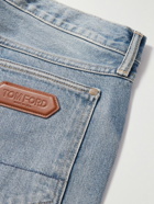 TOM FORD - Straight-Leg Distressed Jeans - Blue