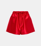 Simone Rocha High-rise satin shorts