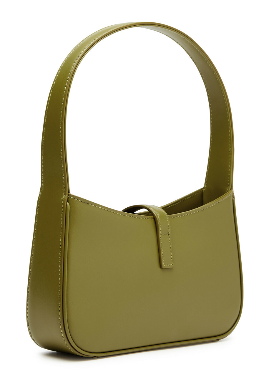 Saint Laurent Le 5 à 7 Mini Leather Shoulder bag - Olive