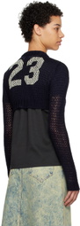 Vaquera Navy '23' Cardigan