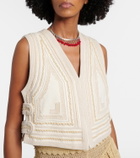 Isabel Marant Blerina embroidered cotton vest