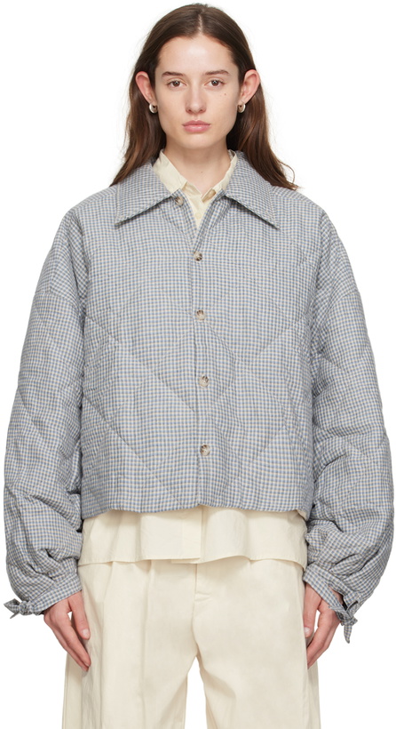 Photo: Deiji Studios Green 'The Collared Quilt' Jacket