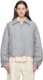 Deiji Studios Green 'The Collared Quilt' Jacket