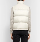 TOM FORD - Quilted Leather and Shell Down Gilet - Neutrals