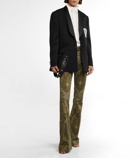 Etro - Paisley mid-rise bootcut jeans