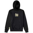 Lo-Fi Men's Folder Logo Hoody in Black