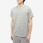 Polo Ralph Lauren Men's All Over Pony Sleepwear T-Shirt in Grey Fog