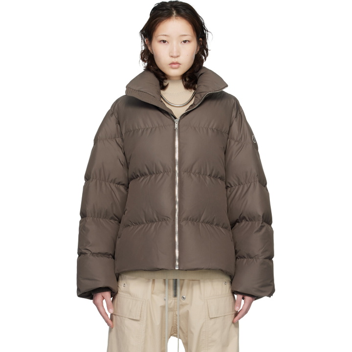 Photo: Rick Owens Moncler + Rick Owens Taupe Cyclopic Down Jacket