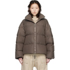 Rick Owens Moncler + Rick Owens Taupe Cyclopic Down Jacket