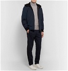 Theory - Vernon Faux Shearling-Trimmed Shell Hooded Down Jacket - Navy