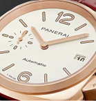 Panerai - Luminor Due Automatic 38mm Goldtech and Alligator Watch - Red