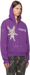 Praying Purple Pocket Creature Hoodie