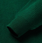 Thom Sweeney - Ribbed Merino Wool and Cashmere-Blend Rollneck Sweater - Green