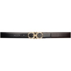 Salvatore Ferragamo Reversible Brown and Black Gancini Belt