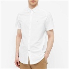 Barbour Men's Short Sleeve Oxford Shirt in White