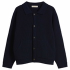 FrizmWORKS Men's Ultra Heavyweight Collar Cardigan in Navy