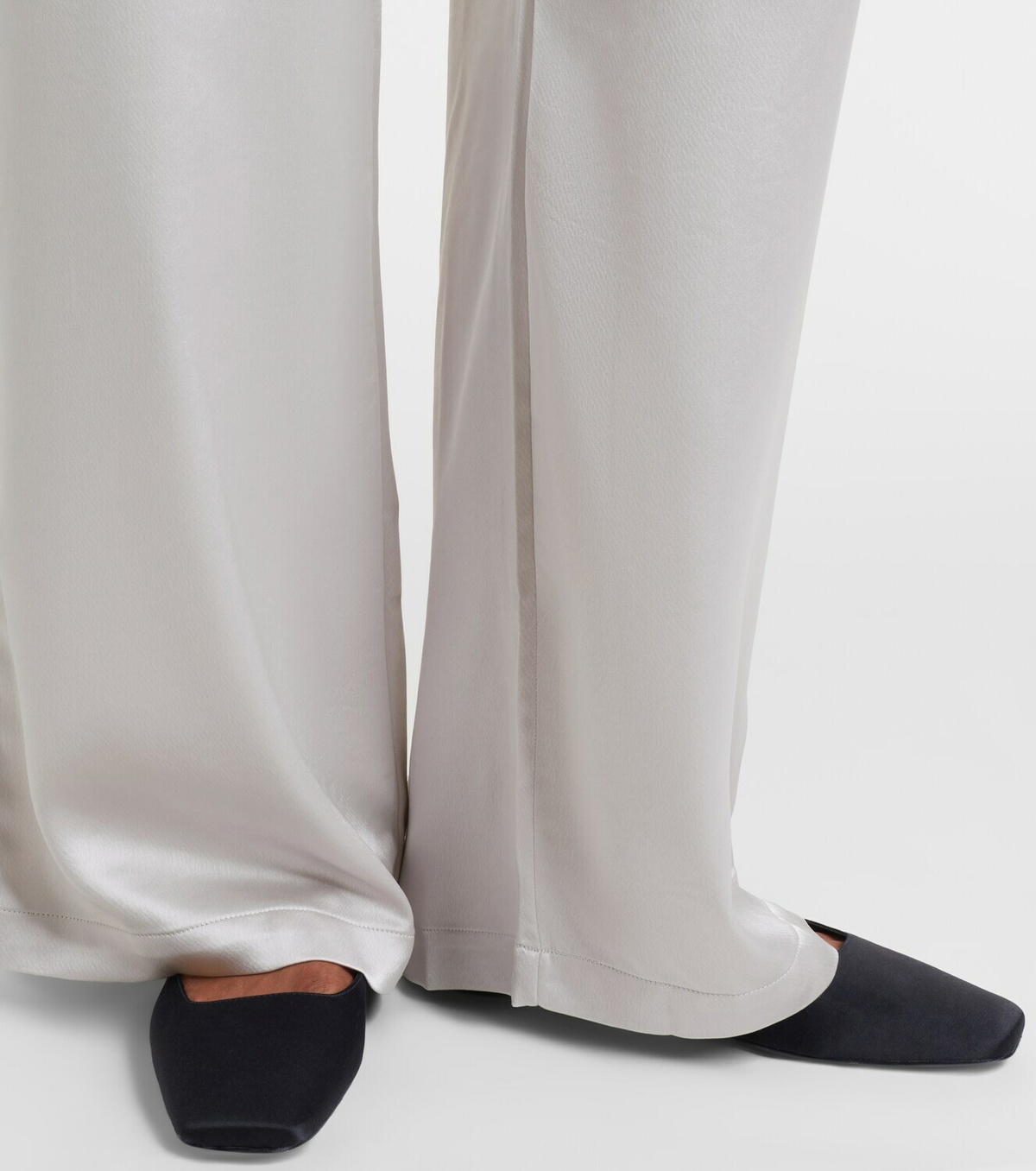 Leset Barb satin wide-leg pants