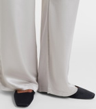 Leset Barb satin wide-leg pants