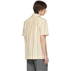 Wales Bonner Yellow Stripe Havana Short Sleeve Shirt