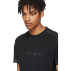 Givenchy Black Ribbed Vintage Logo T-Shirt