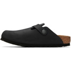 Birkenstock Black Narrow Boston Oiled Leather Loafers