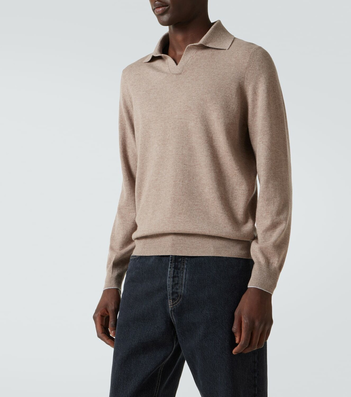 Brunello Cucinelli Cashmere polo sweater