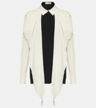 Victoria Beckham Bow-detail silk crêpe de chine blouse