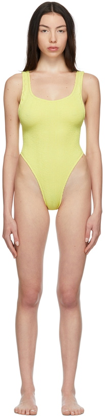 Photo: Reina Olga Yellow Scrunch Ruby One-Piece Swimsuit