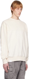 Izzue Off-White Paneled Sweatshirt
