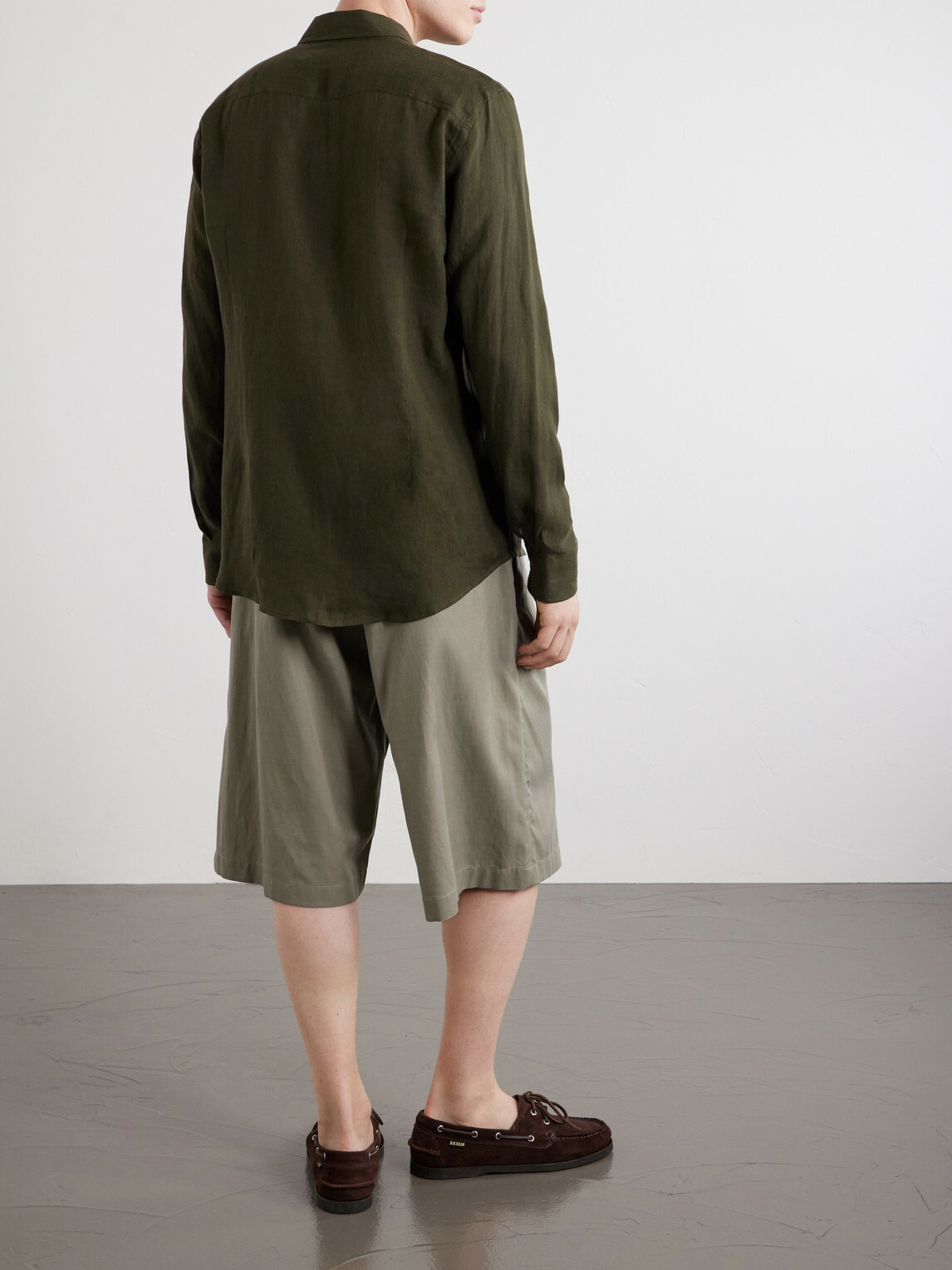 Orlebar Brown - Giles Linen Shirt - Green