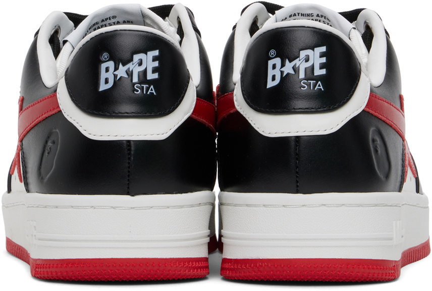 BAPE Black & Red Sta #3 Sneakers A Bathing Ape
