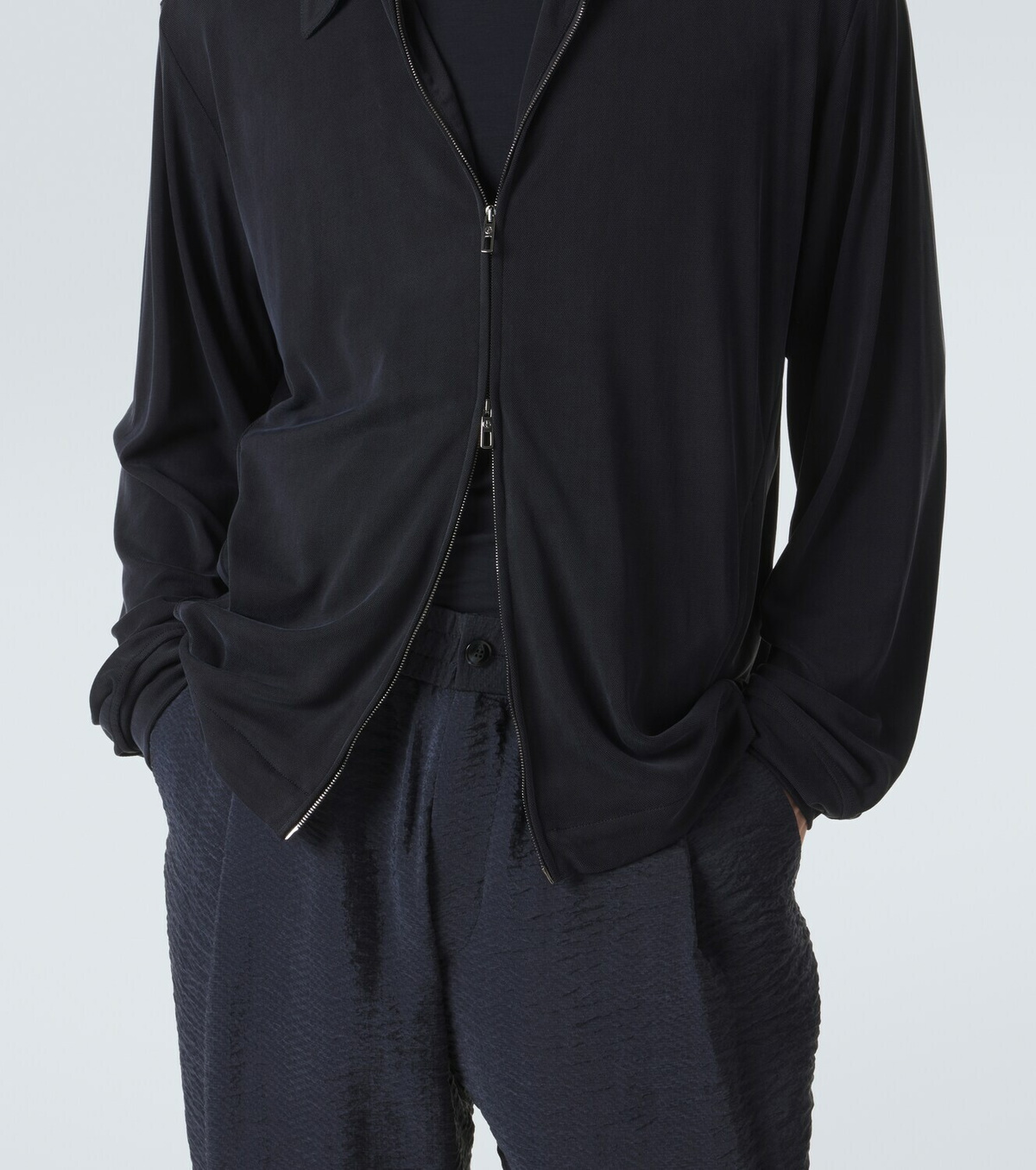 Giorgio Armani Zip-up blouson jacket