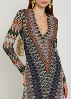 Missoni Patterned Fine-knit Mini Dress Multicoloured