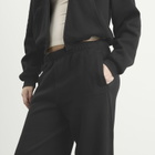 SKIMS Women's Cotton Fleece Classic Straight Leg Pant in Onyx