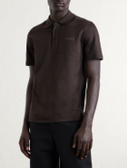 Givenchy - Logo-Appliquéd Cotton-Piquéd Polo Shirt - Brown
