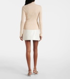 Courrèges Reedition ribbed-knit mockneck sweater