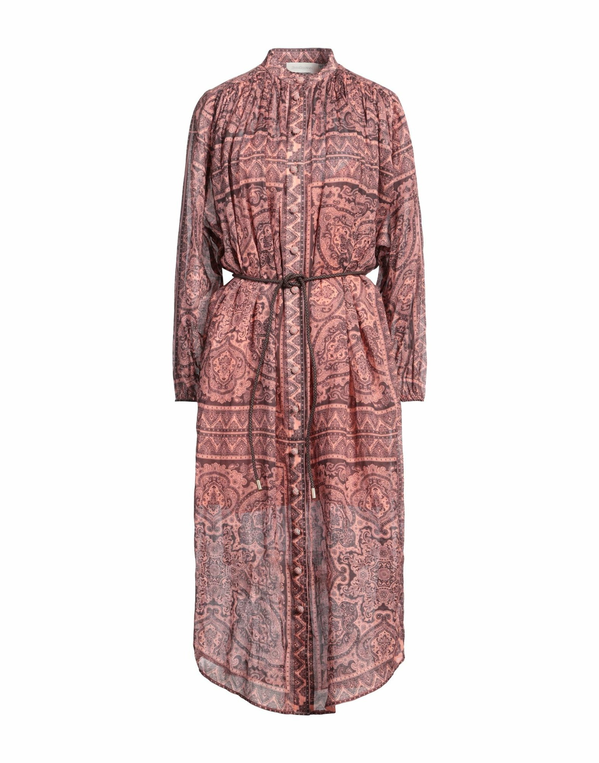 Zimmermann Womens Midi dress in Salmon pink
