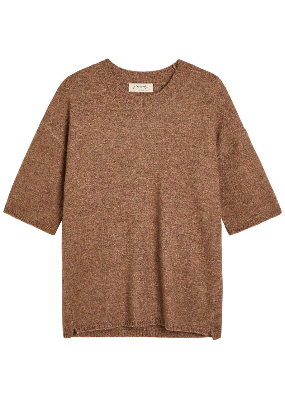 Free People Margot Knit Jumper Brown